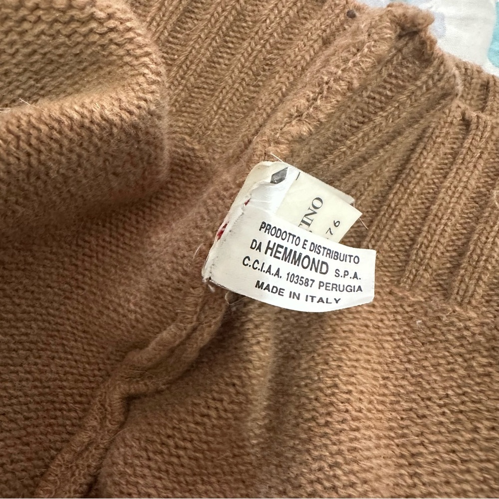 Vintage Valentino Studio Turtleneck Knit Sweater with Scandinavian Pattern - Picture 8 of 11